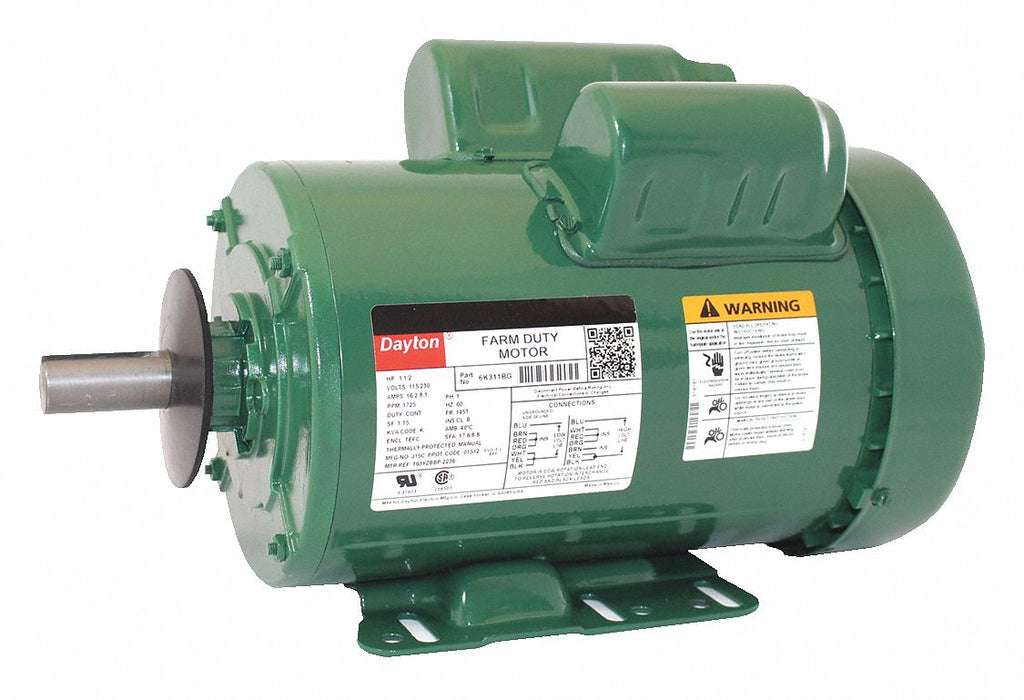 Frm Dty Mtr CapStrt TEFC 1-1/2HP 1725rpm