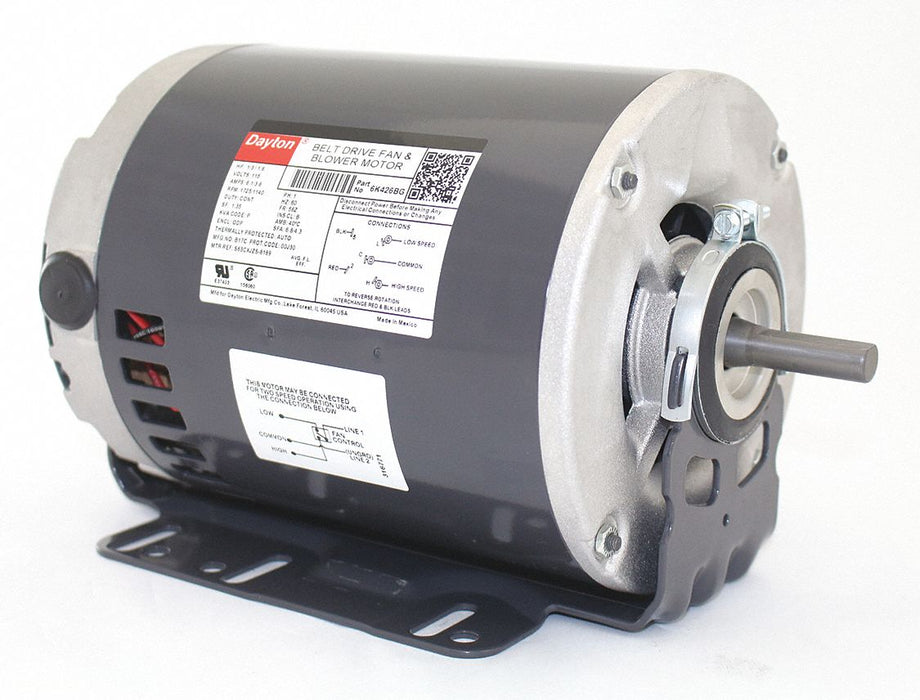 Motor 1/6 1/3 HP 1725/1140 rpm 56Z 115V
