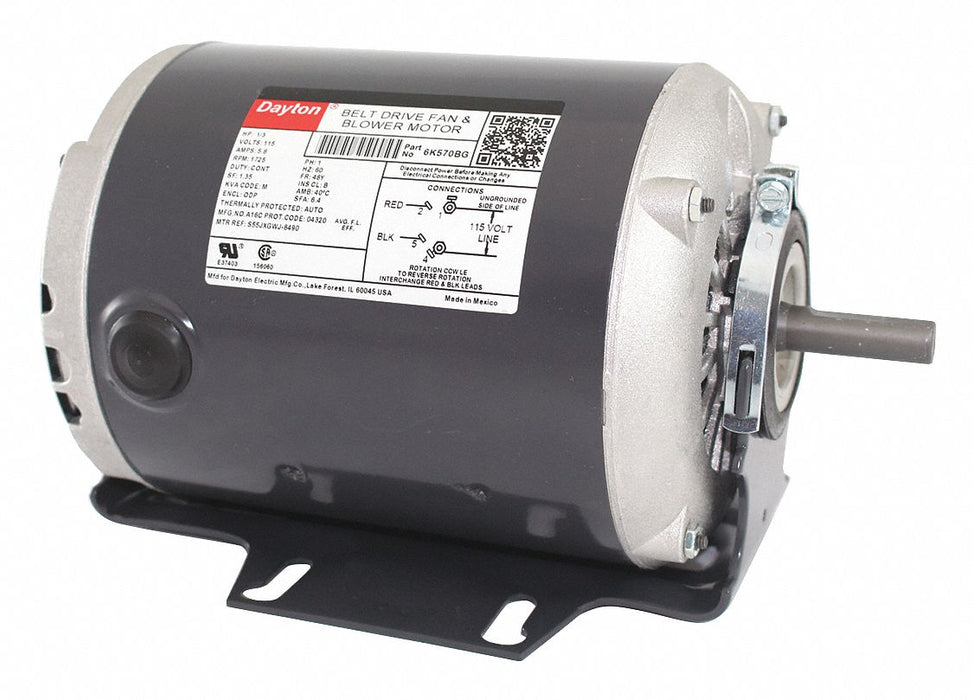 Motor 1/3 HP 1725 rpm 48 115V