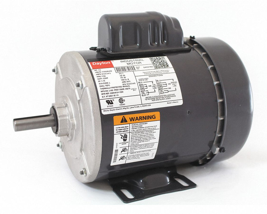 GP Motor 1/2 HP 1 725 RPM 115/208-230V