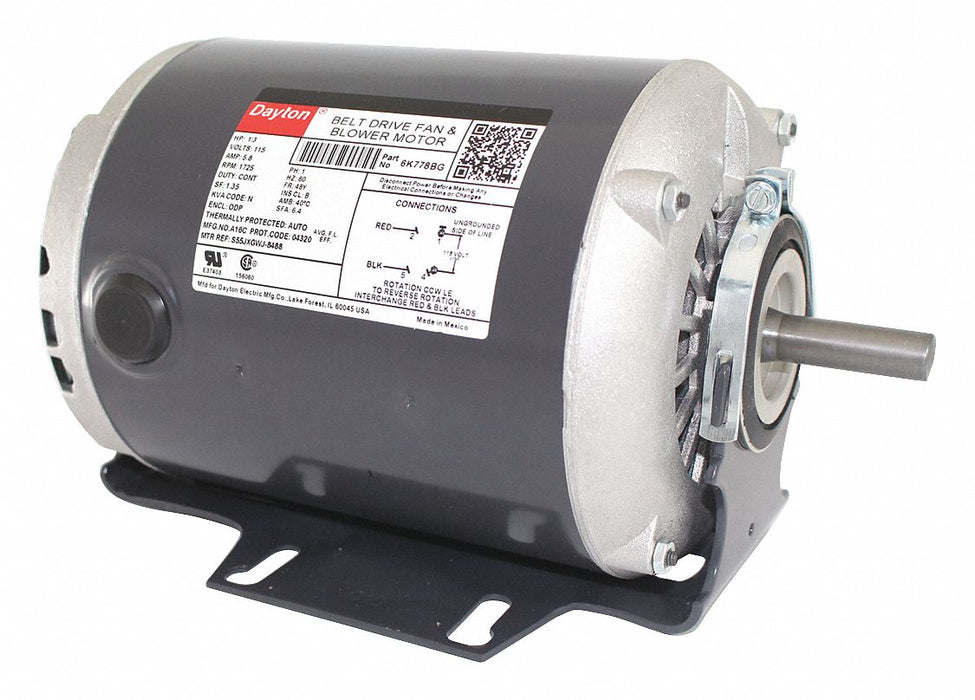 Motor 1/3 HP 1725 rpm 48 115V