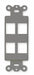Outlet Frame 4 Port ISF Decorator Outlet