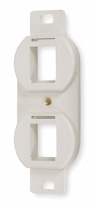 Outlet Frame 2P Flush Keystone Mounting