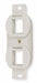 Outlet Frame 2P Flush Keystone Mounting