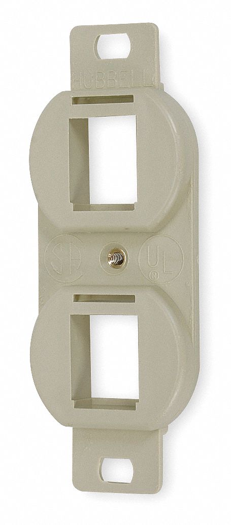 Outlet Frame 2 Port High-Impact Polymer