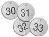 Subsurface Engraved Numbered Tags PK25