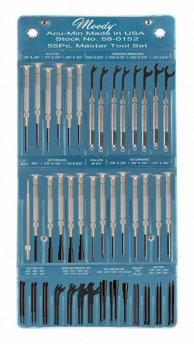 Precision Screwdriver Set SAE 55 pcs