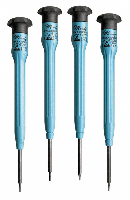 ESDSafePrecisionScrewdriverSet Torx 4pcs