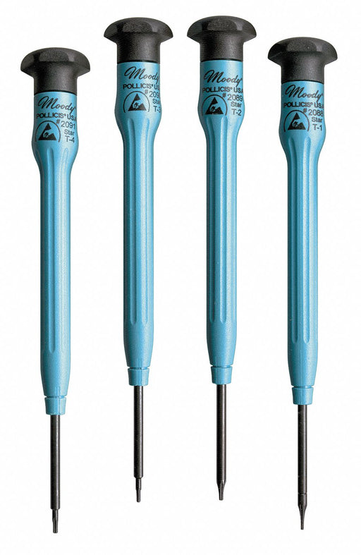 ESDSafePrecisionScrewdriverSet Torx 4pcs