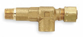 Tee Brass Comp1/4 MNPT1/8 FNPT1/8 PK10