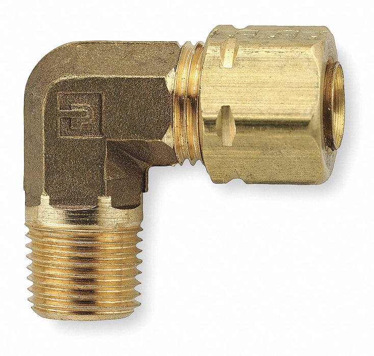 Elbow Brass Comp.1/2in MNPT1/2in PK10
