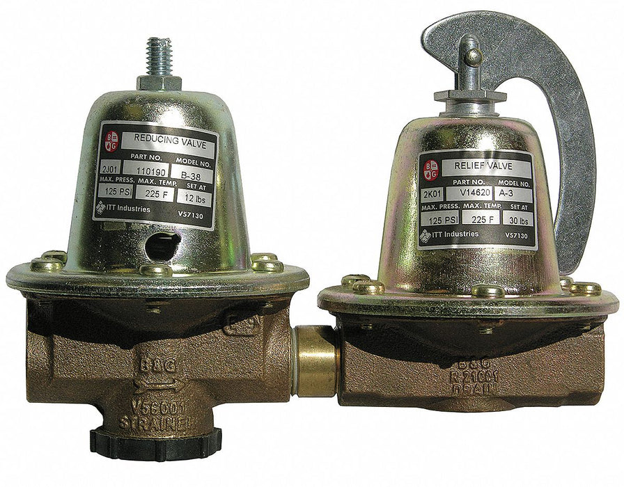 Water Pressure Reducing Valve 1/2 In.