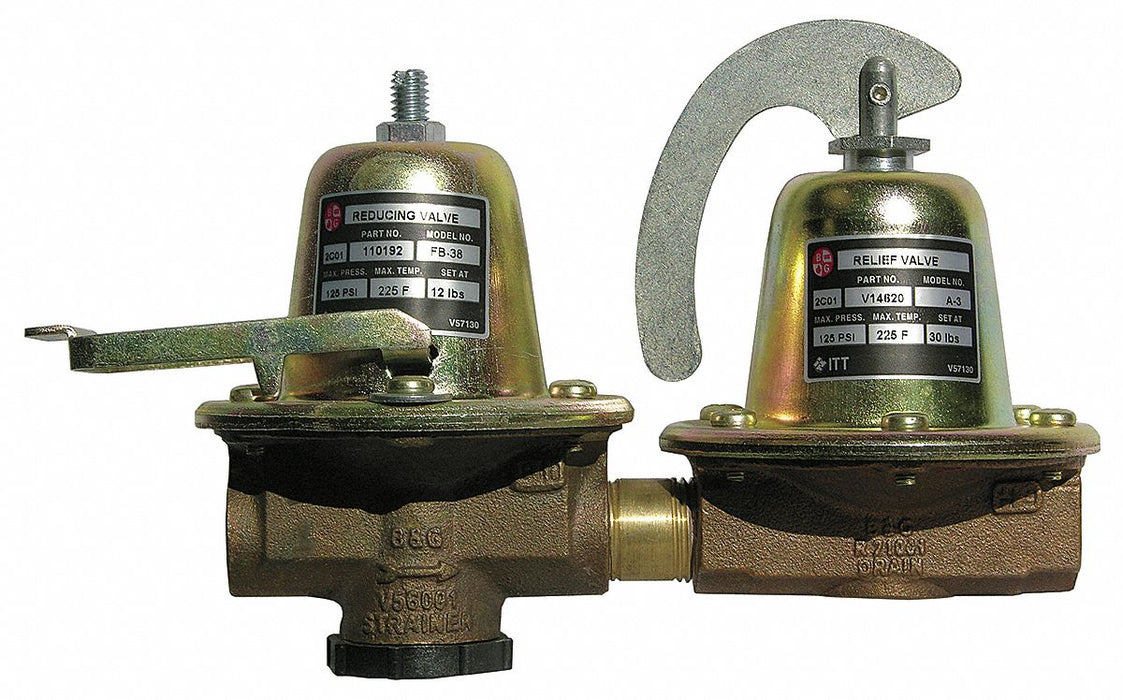 Water Pressure Reducing Valve 1/2 In.