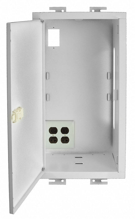 AV Ceiling Enclosure Recessed Steel Wht