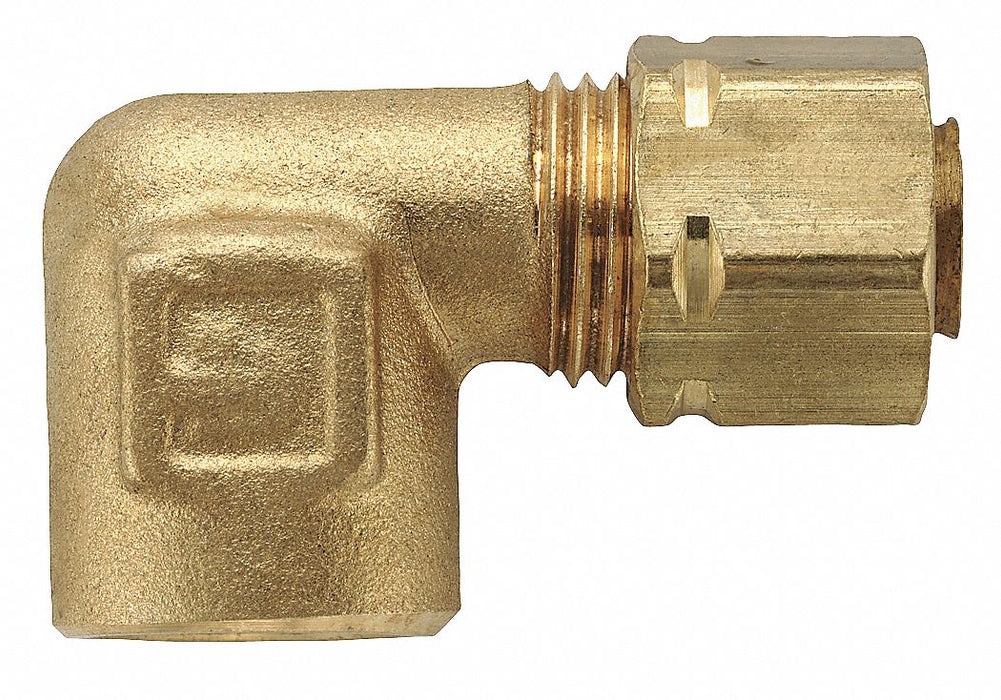 Elbow Brass Comp.1/4 FNPTF1/4 PK25