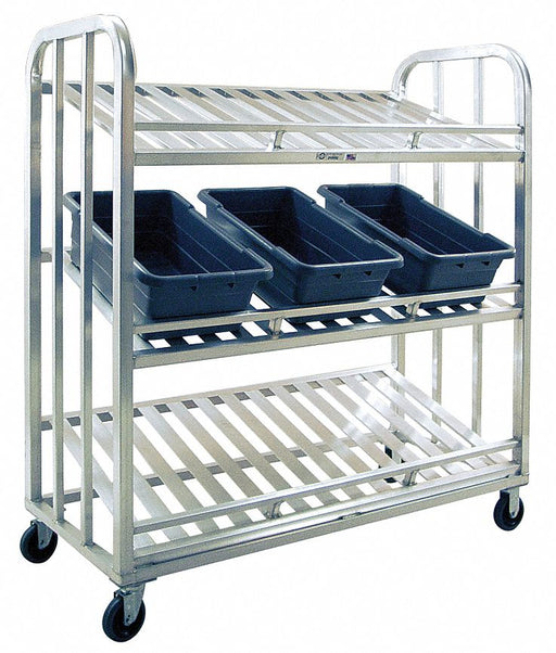 Stock Cart 3-Tier Slanted Shelf