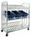 Stock Cart 3-Tier Slanted Shelf