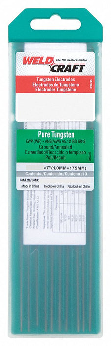WELDCRAFT Green Tungsten Electrode PK10