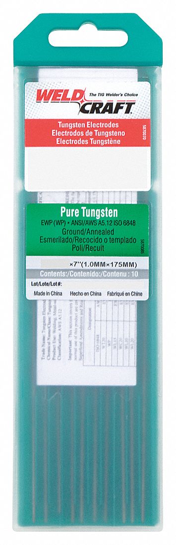 WELDCRAFT Green Tungsten Electrode PK10