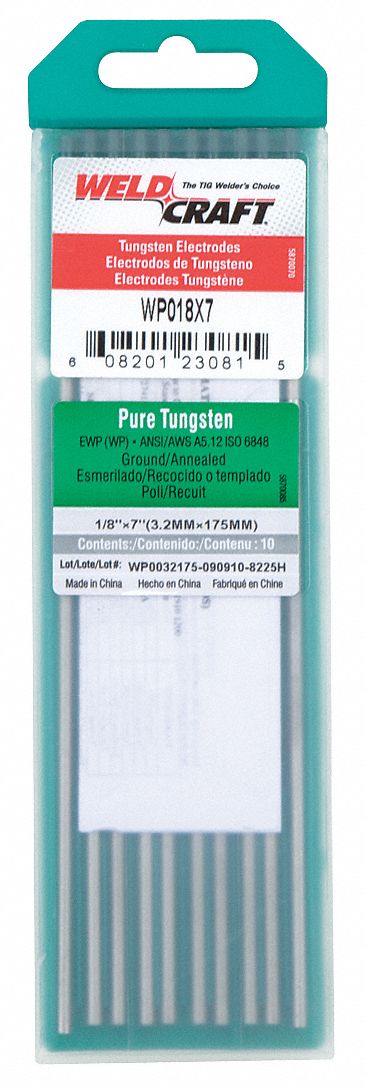 WELDCRAFT Green Tungsten Electrode PK10