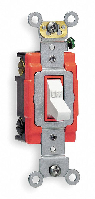 Wall Switch White 20 A Double Pole 2 hp