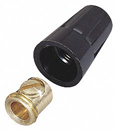 Twist-OnWireConnectors Black 600V PK10