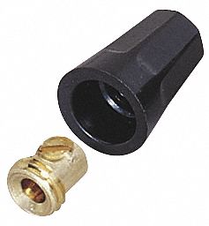 Twist-OnWireConnectors Black 600V PK10