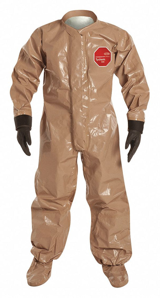 D2221 Coveralls XL Tan Tychem 5000 PK6