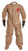 D2221 Collared Coveralls S Tan Tychem 5000 PK6