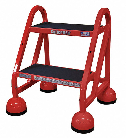 Rolling Ladder Welded Platform 18In H