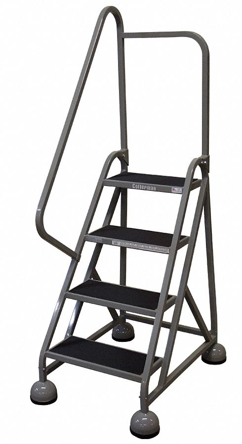 D5252 Rolling Ladder Hndrl Platfm 36 In H