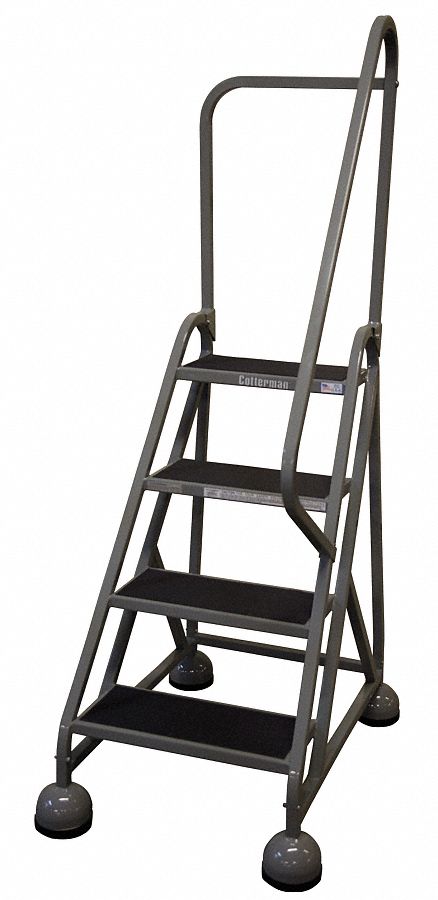 D5256 Rolling Ladder Hndrl Platfm 36 In H