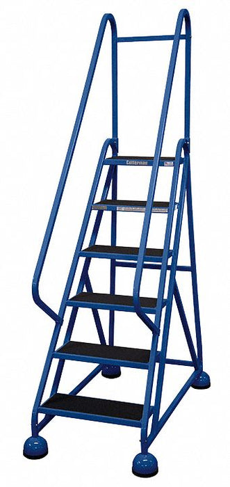 Rolling Ladder Hndrl Platfm 54 In H