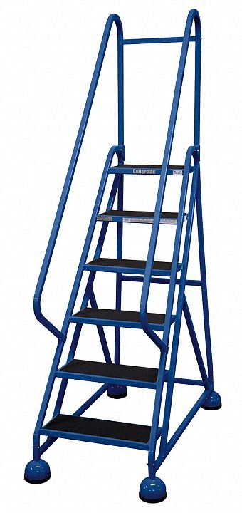 Rolling Ladder Hndrl Platfm 54 In H