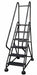 Rolling Ladder Hndrl Platfm 54 In H
