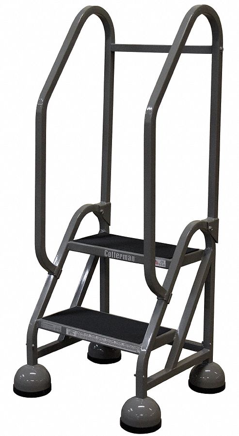 D5264 Rolling Ladder Hndrl Platfm 18 In H