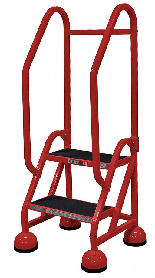 D5264 Rolling Ladder Hndrl Platfm 18 In H