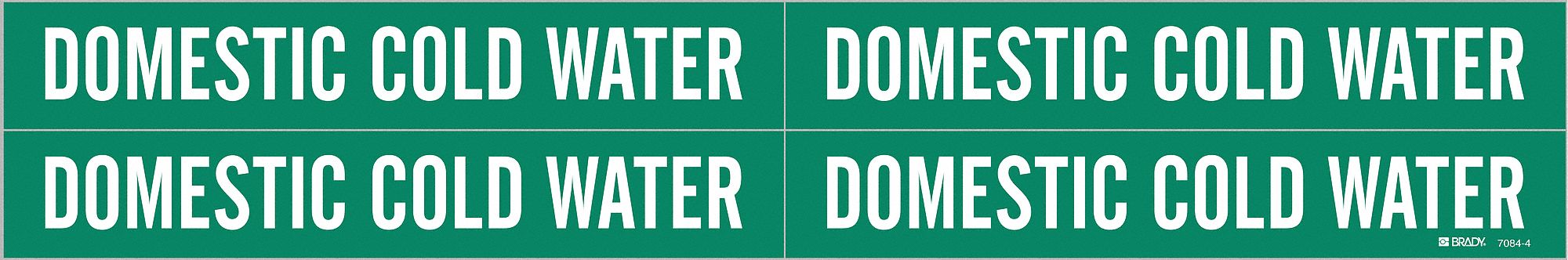 Pipe Marker Domestic Cold Water
