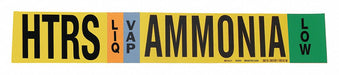Pipe Marker Ammonia 4 in H 24 in W