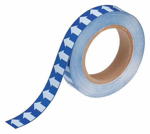 D3612 Pipe Marking Tape Blue 1in W 90ft Roll L