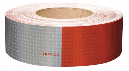 Reflective Tape 2 W Red/White