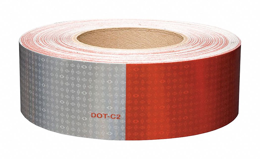 Reflective Tape W 2 In Red/White