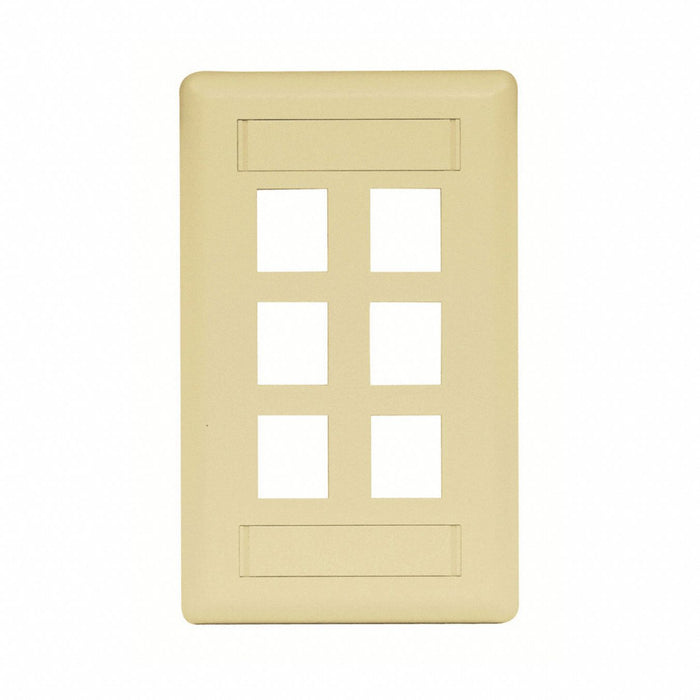 Wall Plate 6 Port