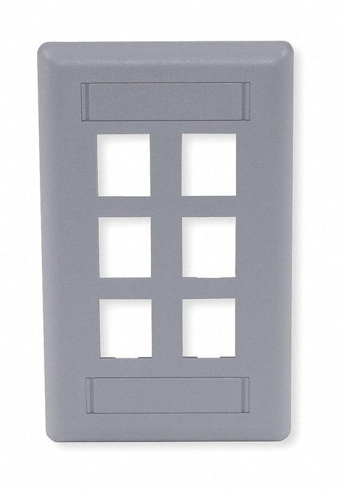 Wall Plate 6 Port
