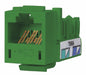 M1018 Jack Green Cat5e+ Rj45