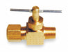 Needle Valve Straight Brass 1/8 x 1/4 In