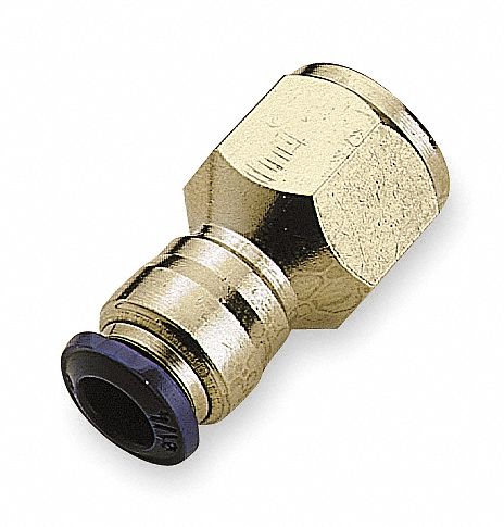 Strt Brass Push-Fit3/8 NPTF3/8 PK10