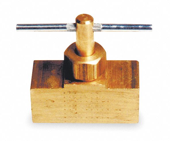 Needle Valve Straight Brass 1/4 In.