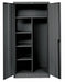 K4182 Storage Cabinet 78 x36 x18 Black 4Shlv