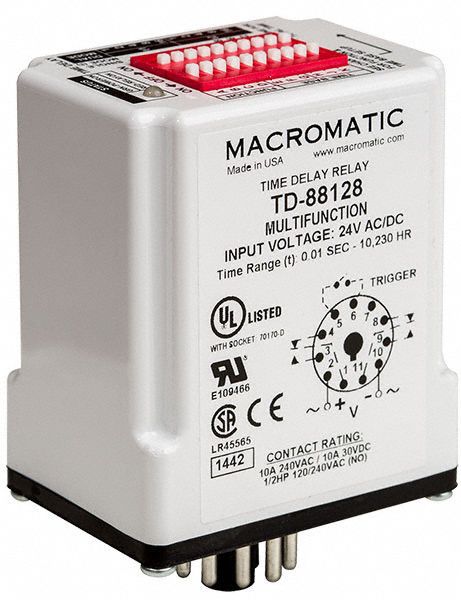 H7781 MultiFunTimeDelayRelay 24V AC/DC 8Pins